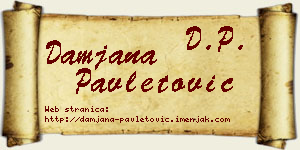 Damjana Pavletović vizit kartica